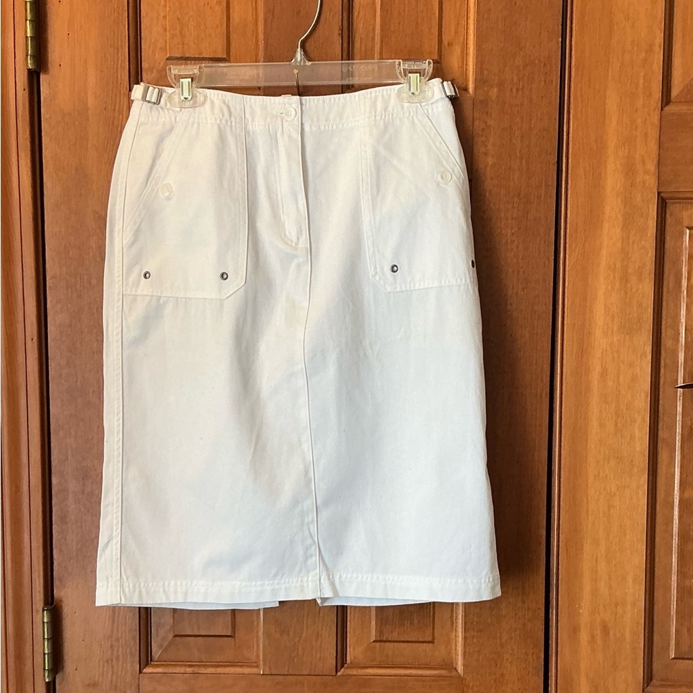 Charter Club Classic White Pencil Skirt